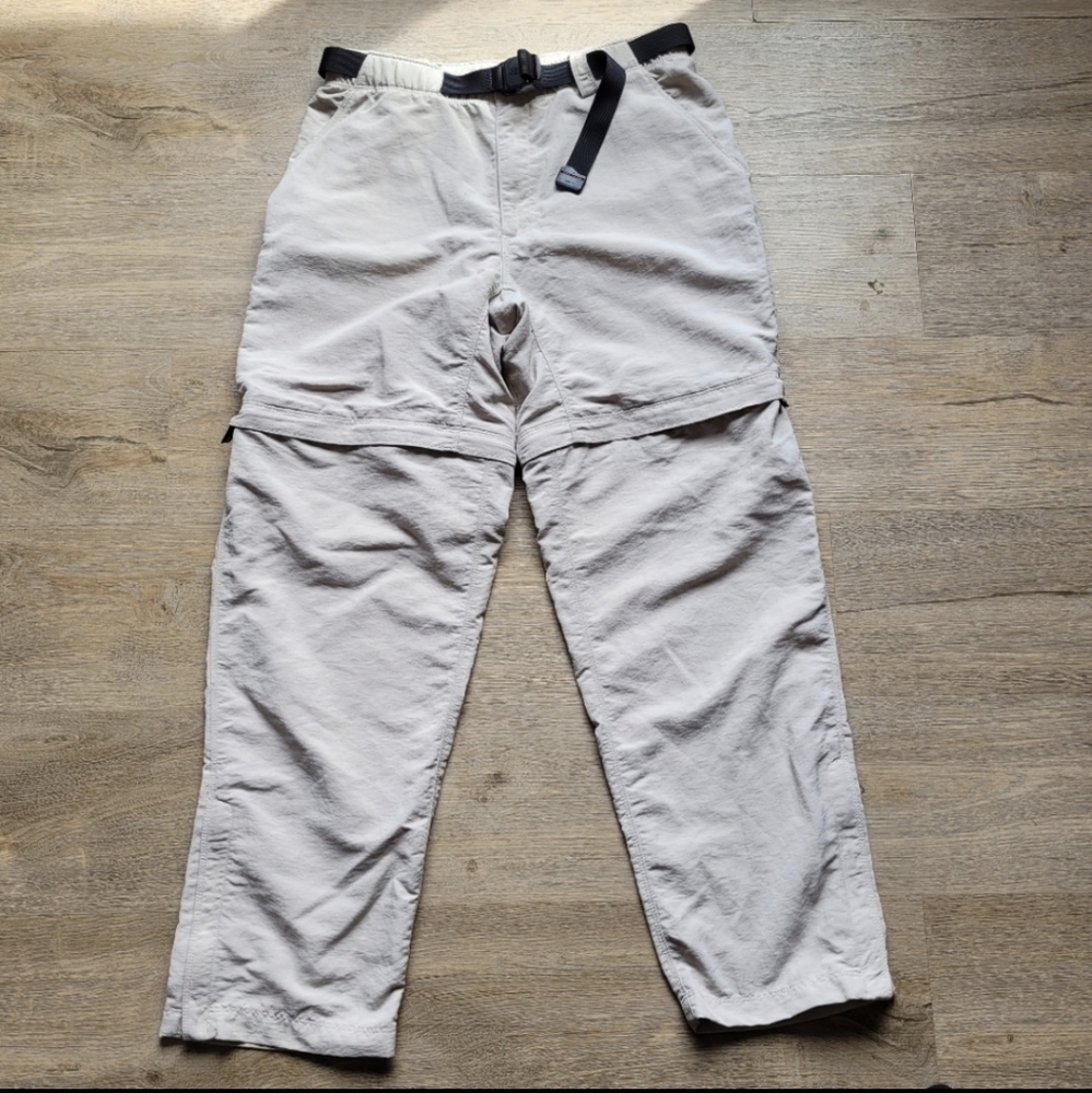 The North face high rise zip off cargo pants hiking convertible shorts
